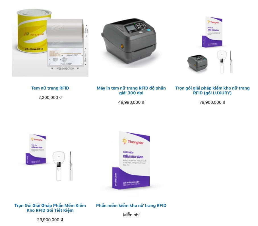 sản phẩm ứng dụng công nghệ rfid